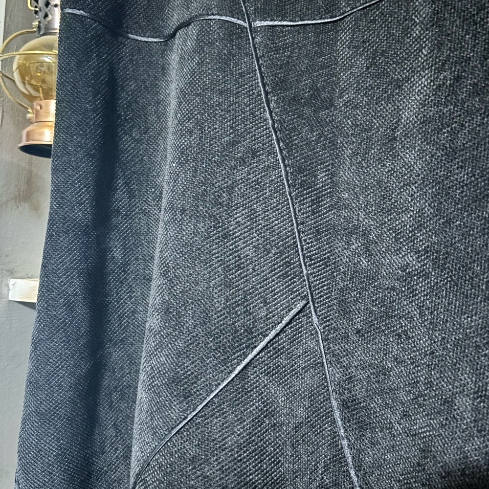 Simon Chang Vintage Black A-Line Skirt size 6 designer denim look🛍bundle sale🛍 - Picture 6 of 11